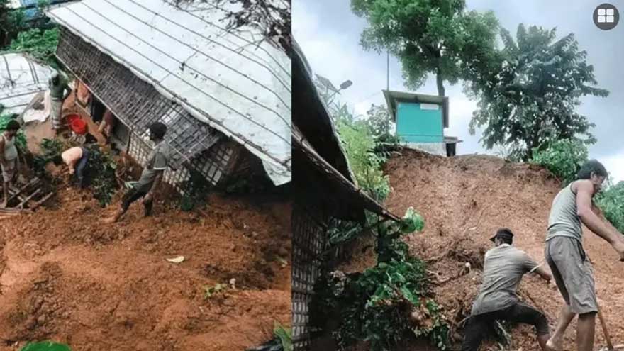 Eight killed in landslides at Rohingya refugee camps in Bangladesh