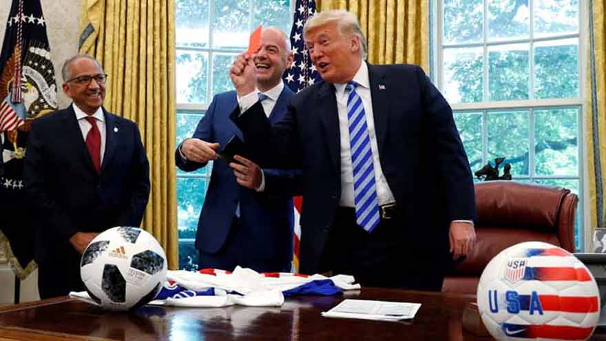 Trump says he sought Fifa review of Balogun red card