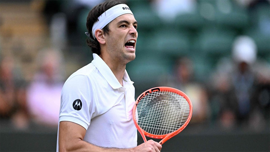 Fritz powers past Bublik, into Wimbledon last eight again