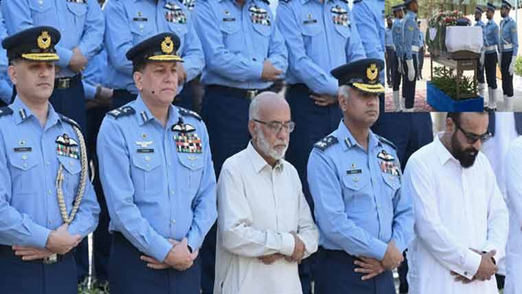 اسلام آباد میں شہید گروپ کیپٹن عاصم کی نمازِ جنازہ ادا، فوجی اعزاز کے ساتھ سپردِ خاک