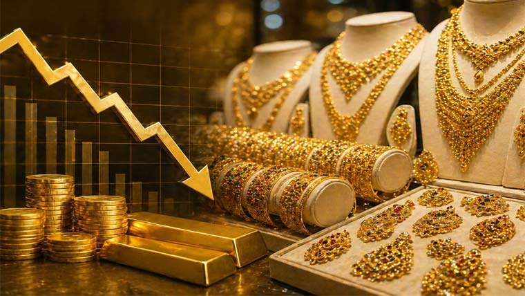 عالمی اور مقامی مارکیٹوں میں سونے کی قیمتوں میں بڑی کمی، ریٹس مزید گرگئے