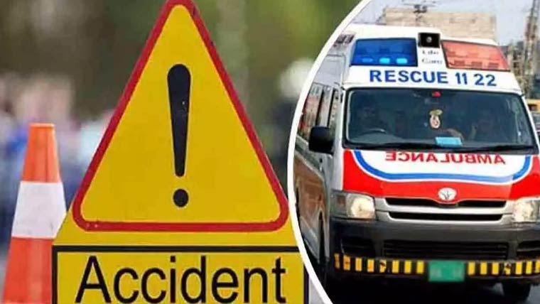 نارنگ منڈی: موٹرسائیکل کھڑے ڈمپر سے جا ٹکرائی، خاتون جاں بحق، 2 افراد زخمی