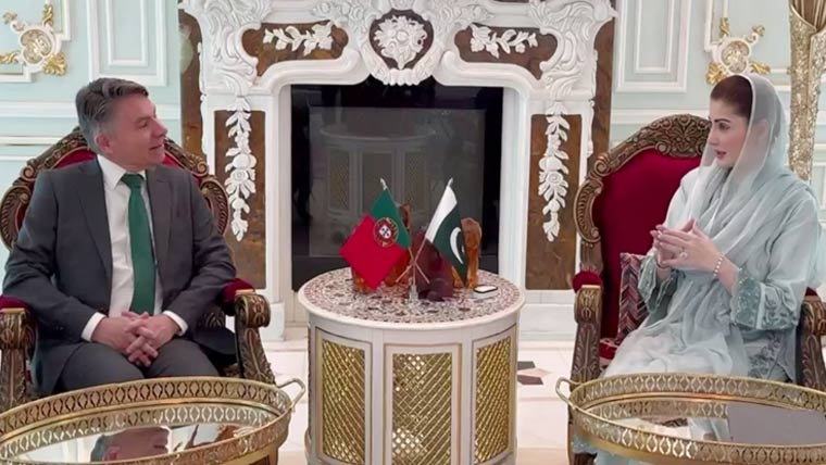 مریم نواز سے پرتگال کے سفیر کی ملاقات، تجارت، سرمایہ کاری بڑھانے پر اتفاق