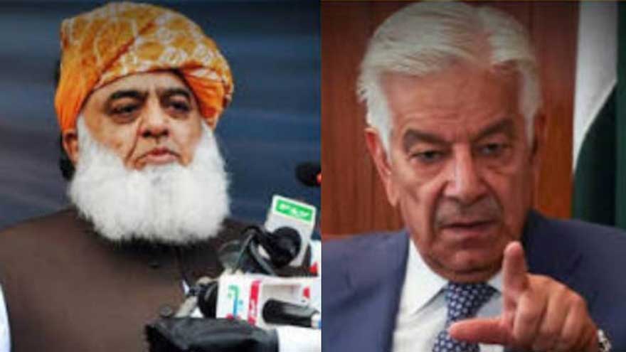 Khawaja Asif calls Fazlur Rehman's remarks 'morally insensitive'
