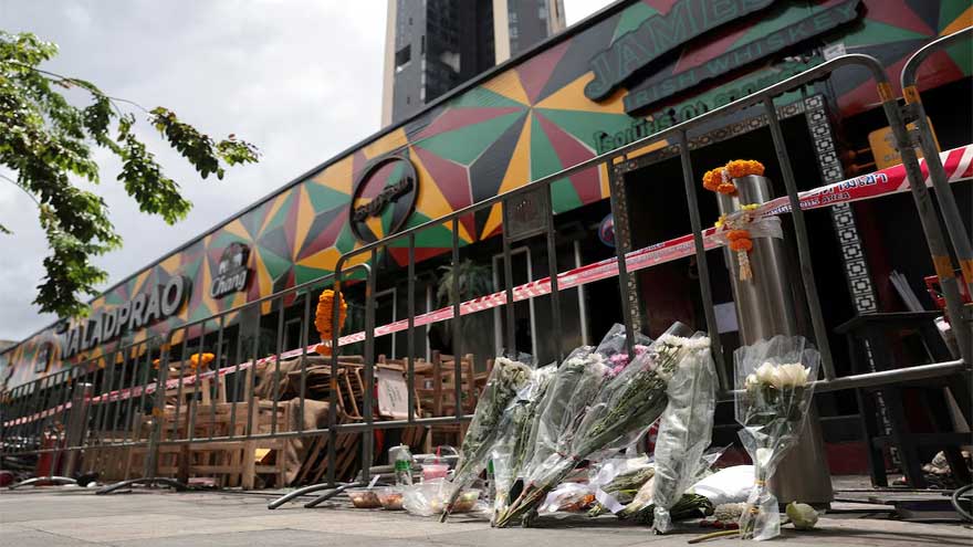 Death toll in Thai pub fire rises to 32, officials say, with dozens still in hospital