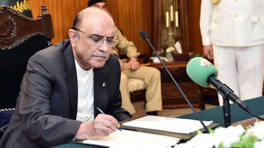 President Zardari approves three summaries on PM's recommendation