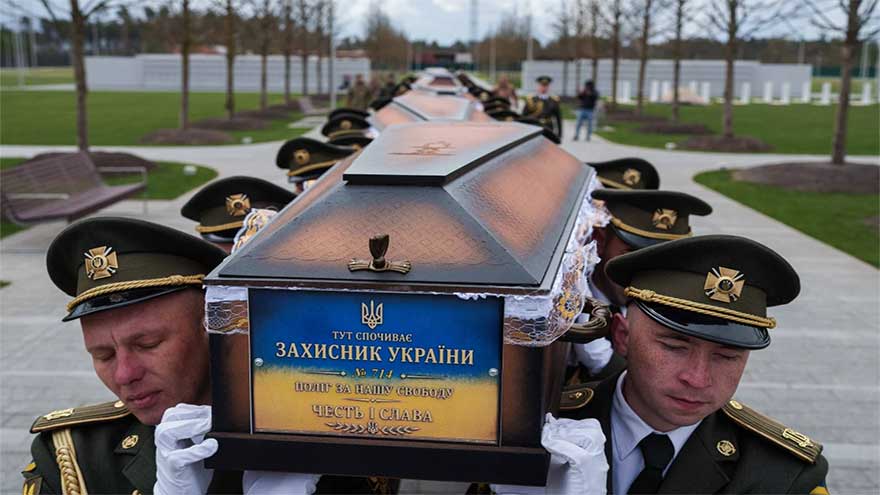 Ukraine buries its unknown soldiers as families wait for identification