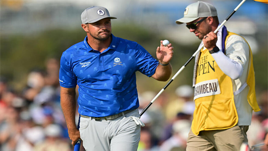 Leader Herbert, Burns equal record 62 at British Open, DeChambeau docked two shots
