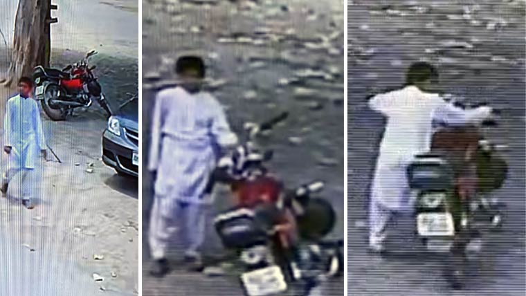  12 سالہ مبینہ موٹر سائیکل چور کے چرچے، ویڈیو سامنے آ گئی