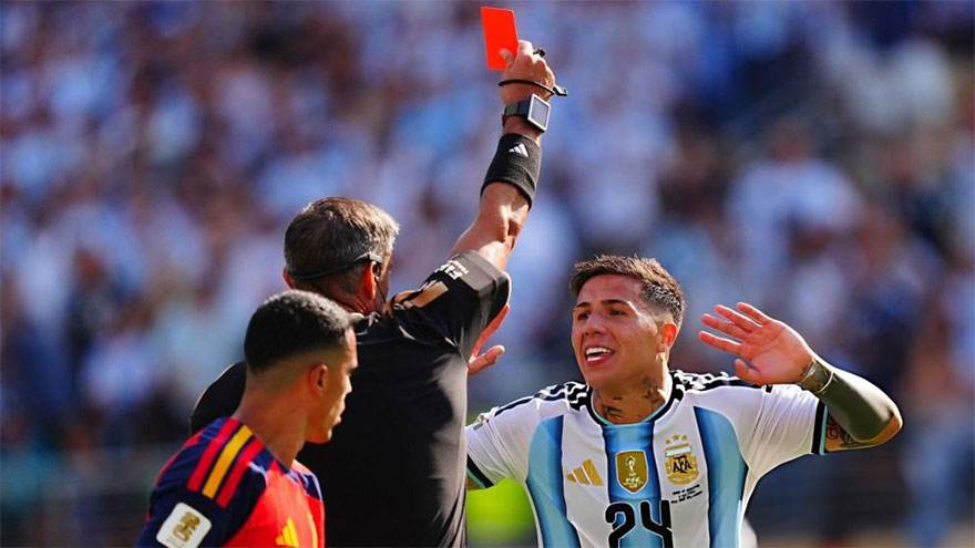 Enzo Fernandez joins World Cup final red card hall of shame