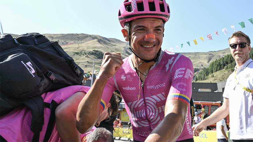 Carapaz claims Tour de France stage as Pogacar loses key team-mate
