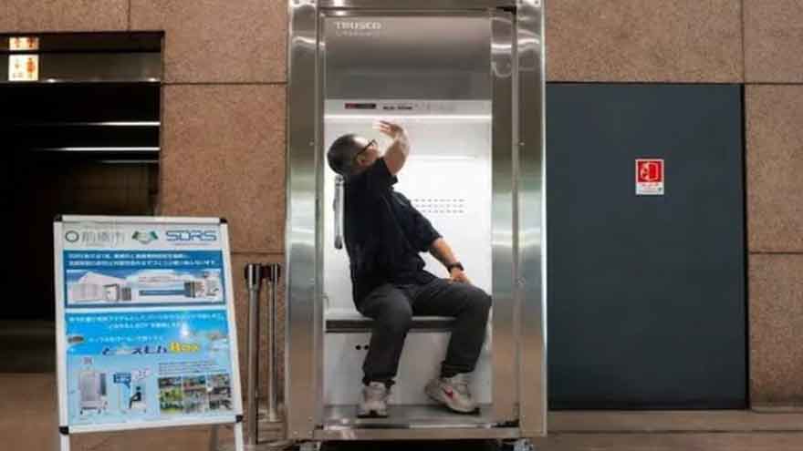 Japan introduces 'human fridge' to cool people down in minutes