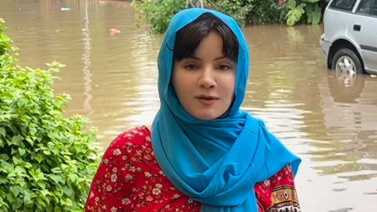 لاہور ڈی ایچ اے میں بارش کے بعد پانی بھرگیا، رابی پیرزادہ کا مریم نواز سے شکوہ