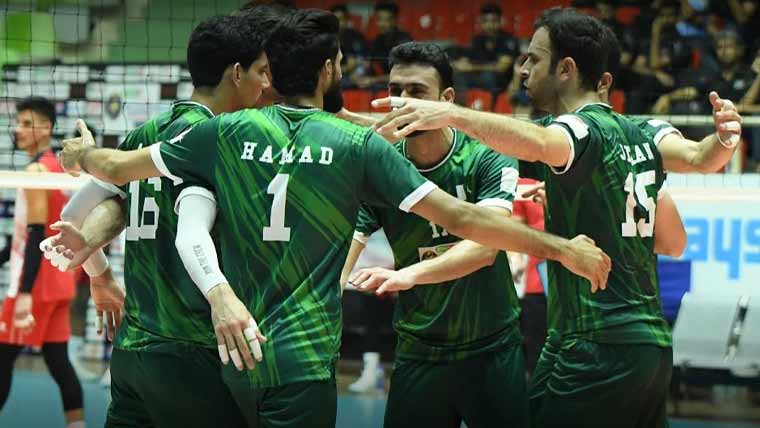 پاکستان نے نیپال کو شکست دے کر سینٹرل ایشین والی بال چیمپیئن شپ کے سیمی فائنل میں جگہ بنا لی