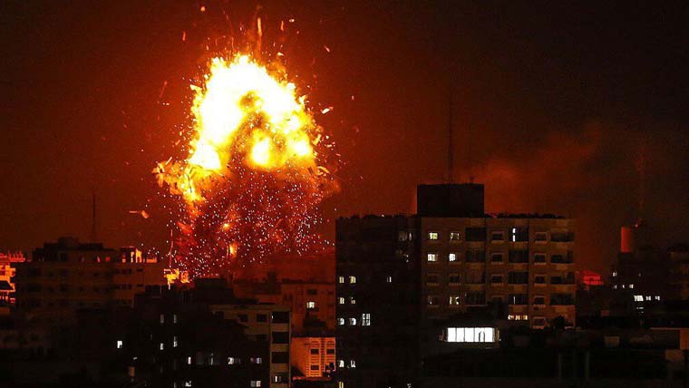 غزہ میں 24 گھنٹوں کے دوران اسرائیلی بمباری سے کم از کم 7 فلسطینی شہید