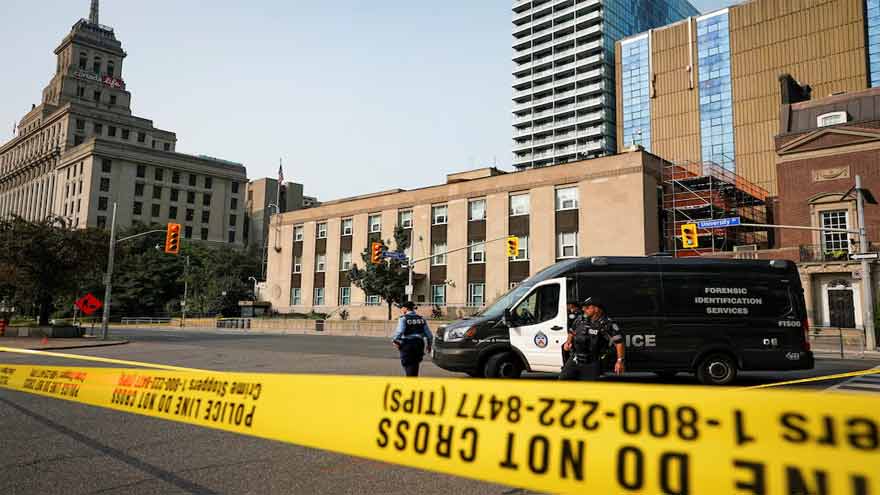Shot fired outside US consulate in Toronto for second time this year