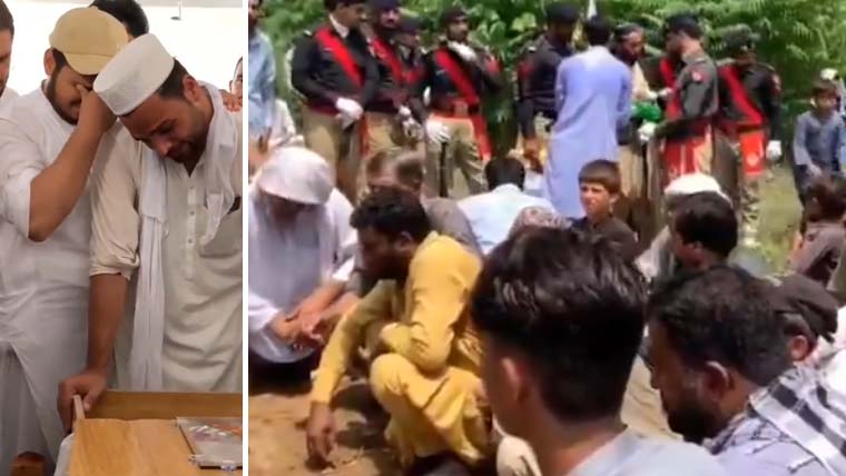 شہید ڈی ایس پی دیار خان کی نماز جنازہ ادا، آبائی علاقے میں سپرد خاک