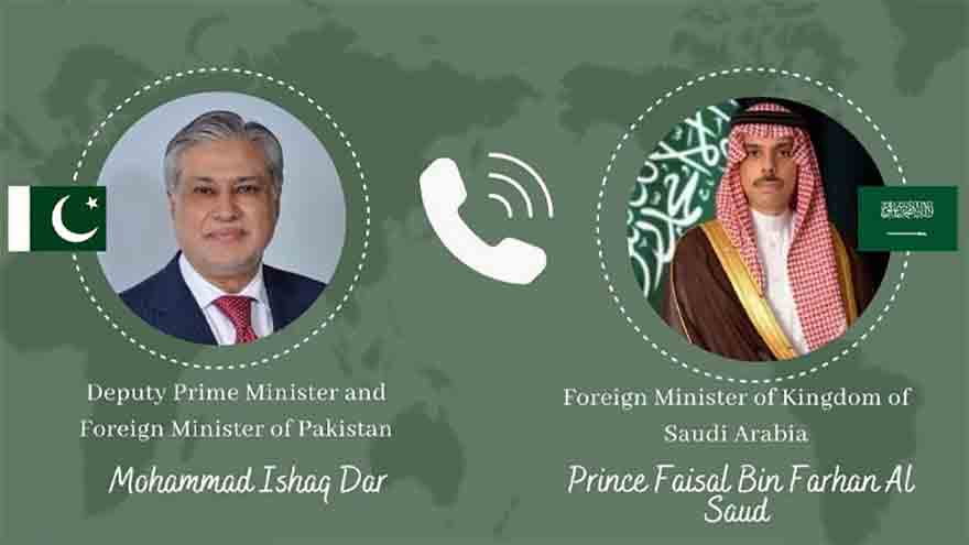 DPM Ishaq Dar, Saudi FM discuss regional developments