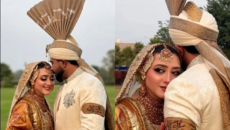 مومنہ اقبال کے نکاح کی تصاویر وائرل، برائیڈل لک نے مداحوں کو دیوانہ بنا دیا