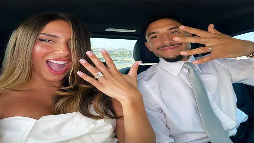 Manchester United star Omar Marmoush ties the knot