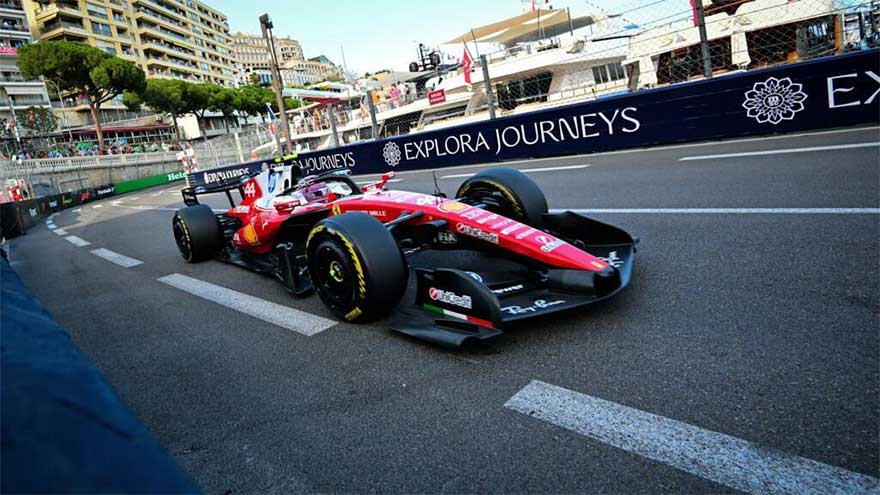 Revived Hamilton leads Ferrari one-two in Monaco practice