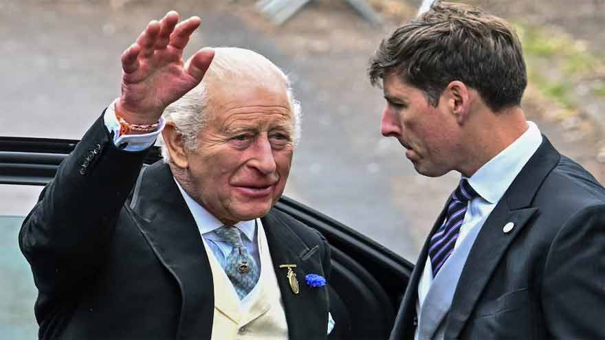 British royals gather for wedding of Princess Anne's son