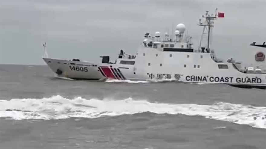 Taiwan coast guard 'expels' Chinese ships from restricted waters