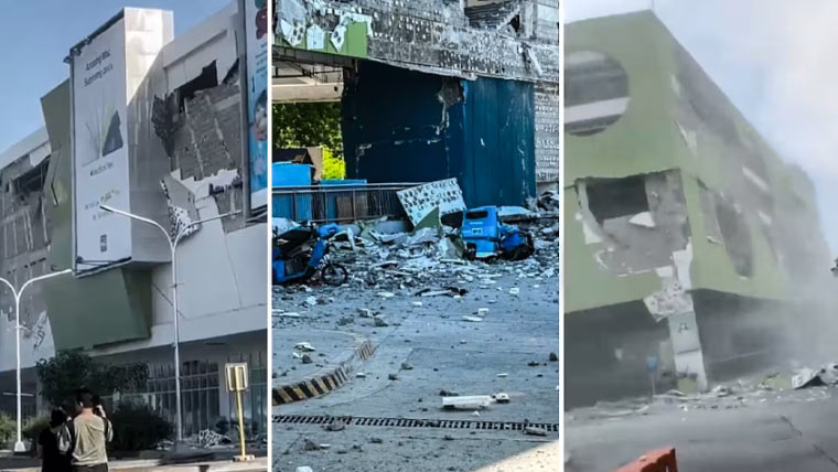 فلپائن میں 7.8 شدت کا زلزلہ، 5 افراد جاں بحق، متعدد عمارتیں منہدم