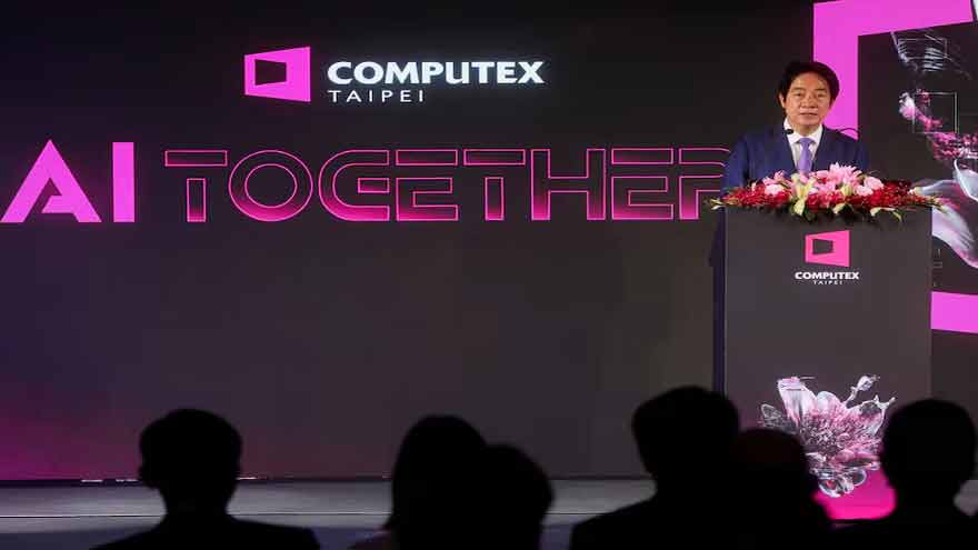 Chinese military hovered as global executives flocked to Taiwan tech show