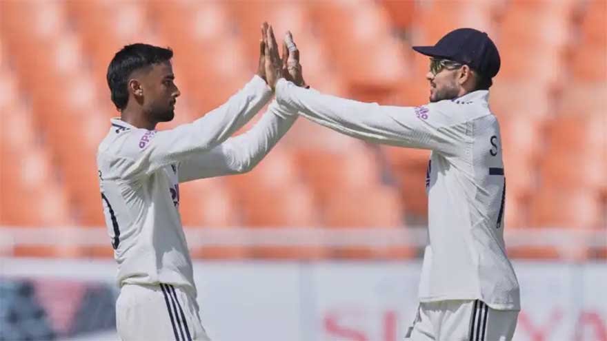 Suthar makes dream debut in India's largest Test victory