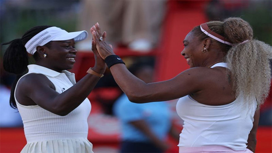 Serena return could be cut short after injury to doubles partner
