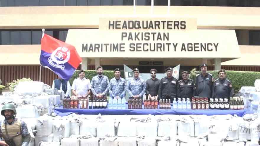 Pak Navy confiscates liquor consignment in joint anti-smuggling operation