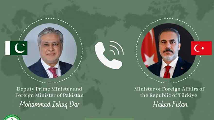 Dar, Turkish FM discuss evolving regional situation