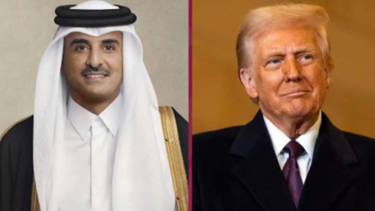 امیر قطر اور امریکی صدر کے درمیان رابطہ، خطے کی تازہ صورتحال پر تبادلہ خیال