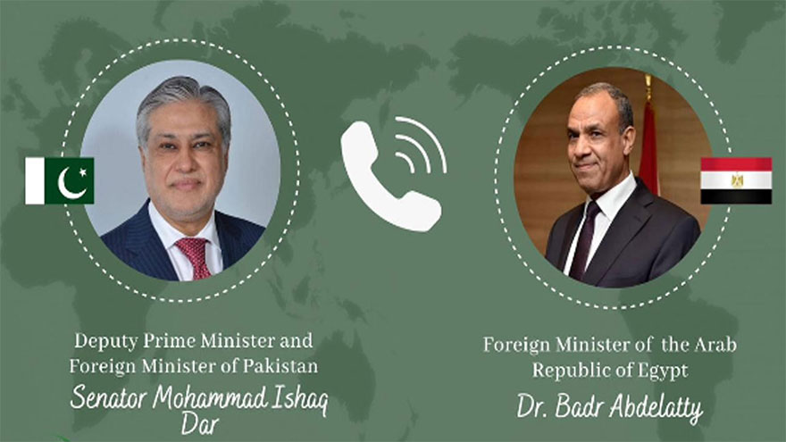 Egyptian FM appreciates Pakistan's continued mediation efforts