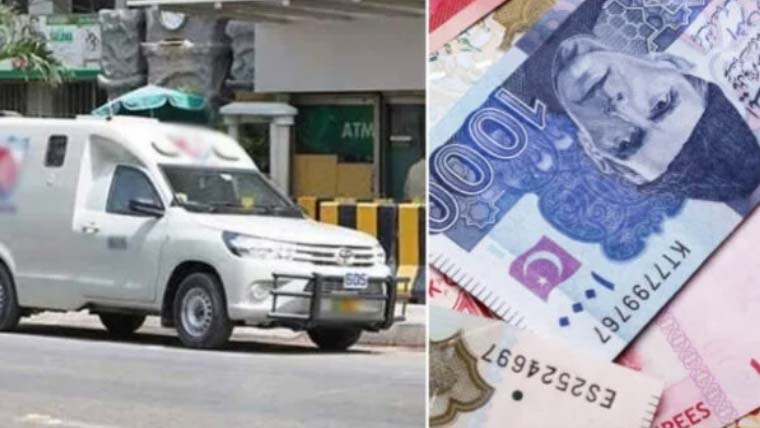 کراچی: نامعلوم ملزم سکیورٹی کمپنی کی وین سے 30 کروڑ روپے لوٹ کر فرار