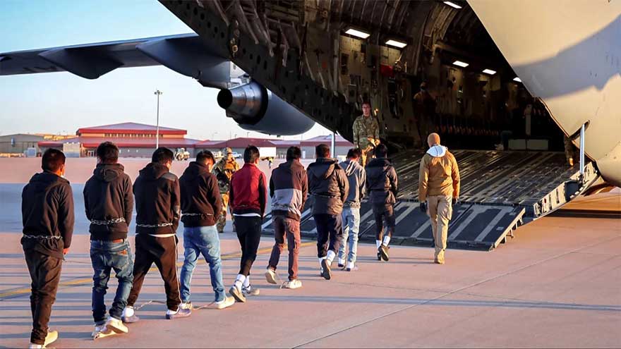 US deportation flight carrying Iranians en route to C.African Republic