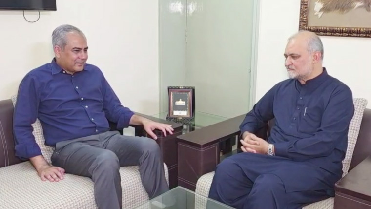 محسن نقوی کی حافظ نعیم الرحمان سے ملاقات، خطے کی موجودہ صورتحال پر گفتگو