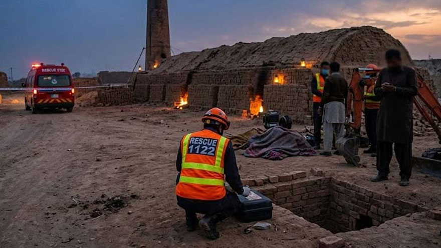 Laborer dies after falling into brick kiln 