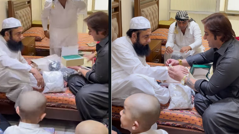 مولانا طارق جمیل کو رولیکس گھڑی کا تحفہ، سوشل میڈیا پر ویڈیو وائرل