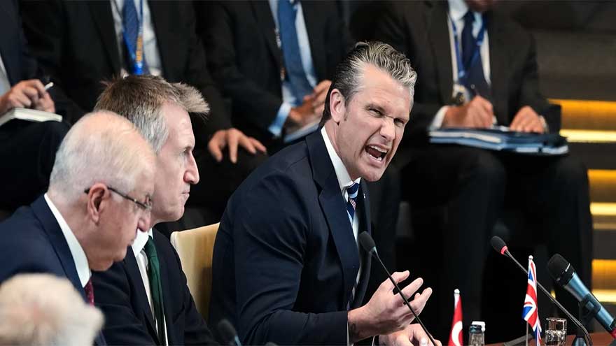 Pentagon chief lashes out at NATO allies and announces a review of US forces in Europe