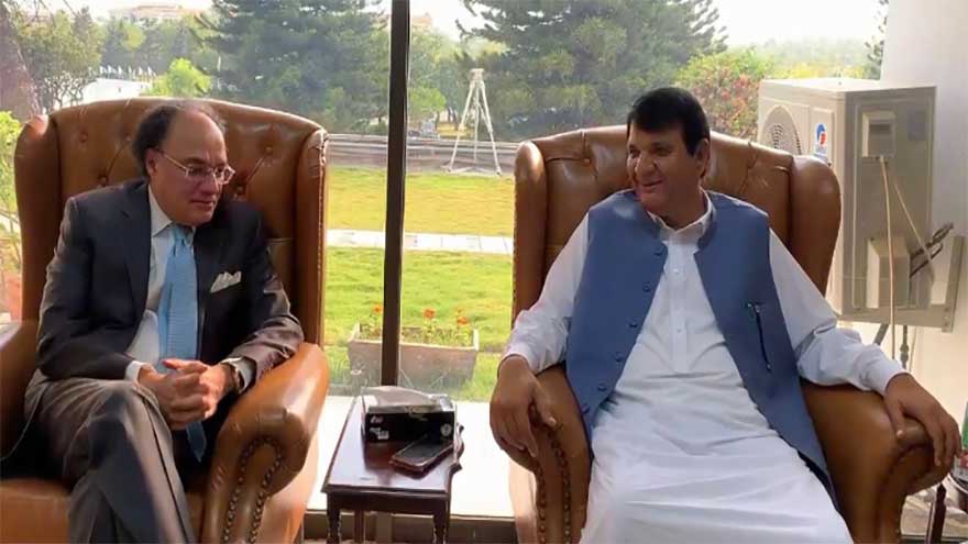 Minister Muqam, FinMin Aurangzeb discuss taxation issues in KP
