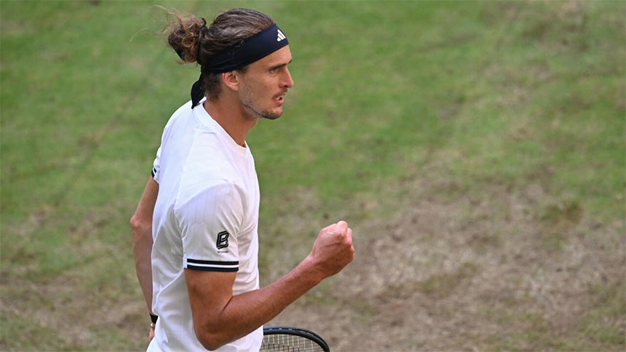 Zverev wins all-German duel with Hanfmann to reach Halle quarters