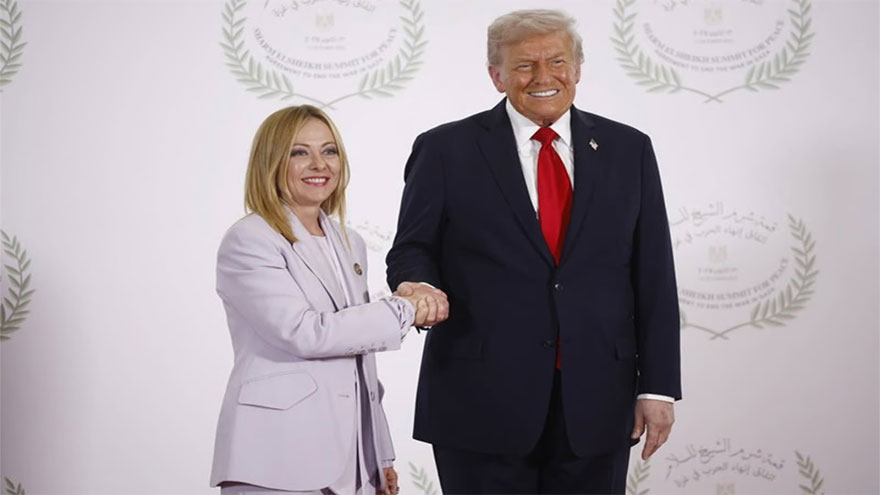 Outrage in Italy after Trump says Meloni 'begged' for photo op