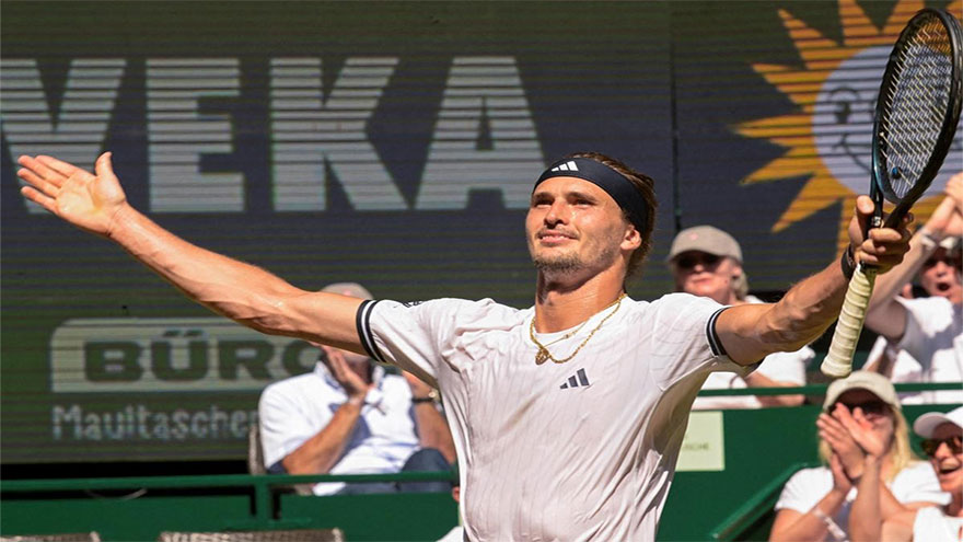 Zverev sets up Fritz semi at Halle Open