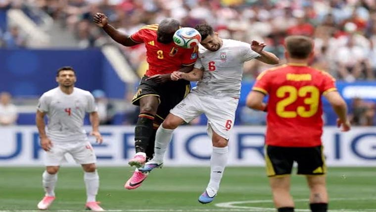 فیفا ورلڈ کپ2026، ایران اور بیلجیئم کے درمیان مقابلہ بغیر کسی گول کے برابر