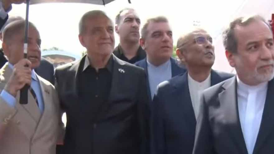 Iranian President Pezeshkian arrives in Pakistan for high-level talks