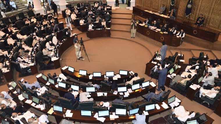 خیبرپختونخوا اسمبلی: نظم و نسق کیلئے 14 ارب 77 کروڑ 21 لاکھ روپے منظور