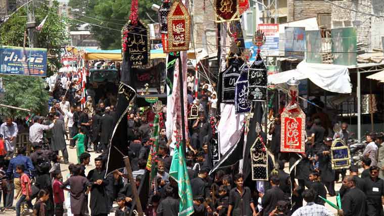 کراچی میں 8 محرم کا مرکزی جلوس آج نشتر پارک سے برآمد ہو گا