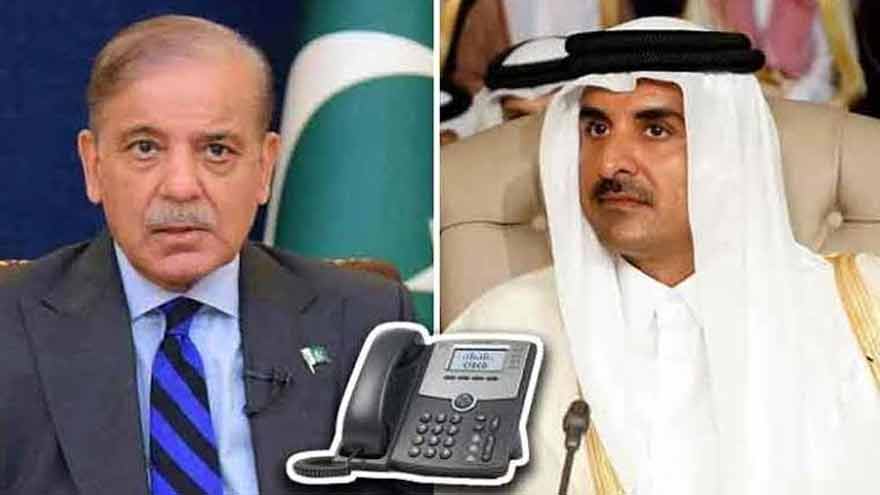 Qatari emir congratulates PM Shehbaz on Pakistan's diplomatic breakthrough in US-Iran talks